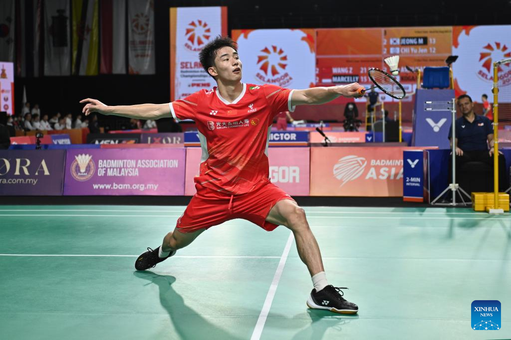 Chinese male shuttlers advance to Asian Team Championships semifinals ...