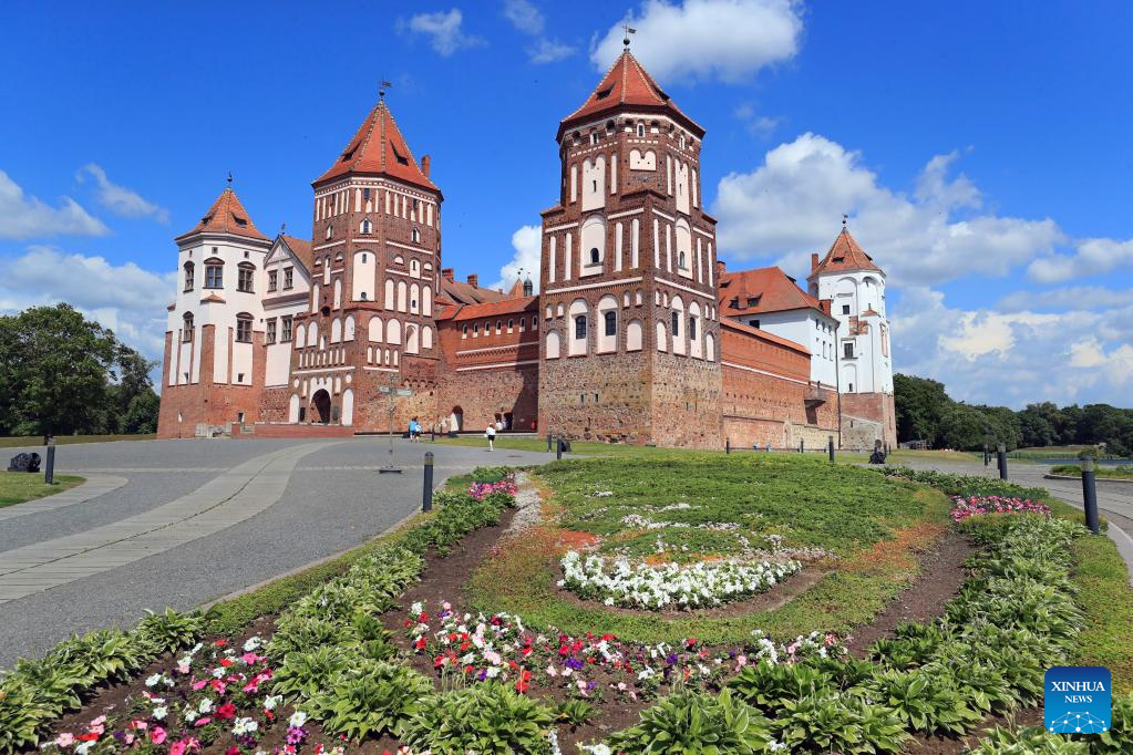 View of Mir Castle Complex in Grodno region, Belarus-Xinhua