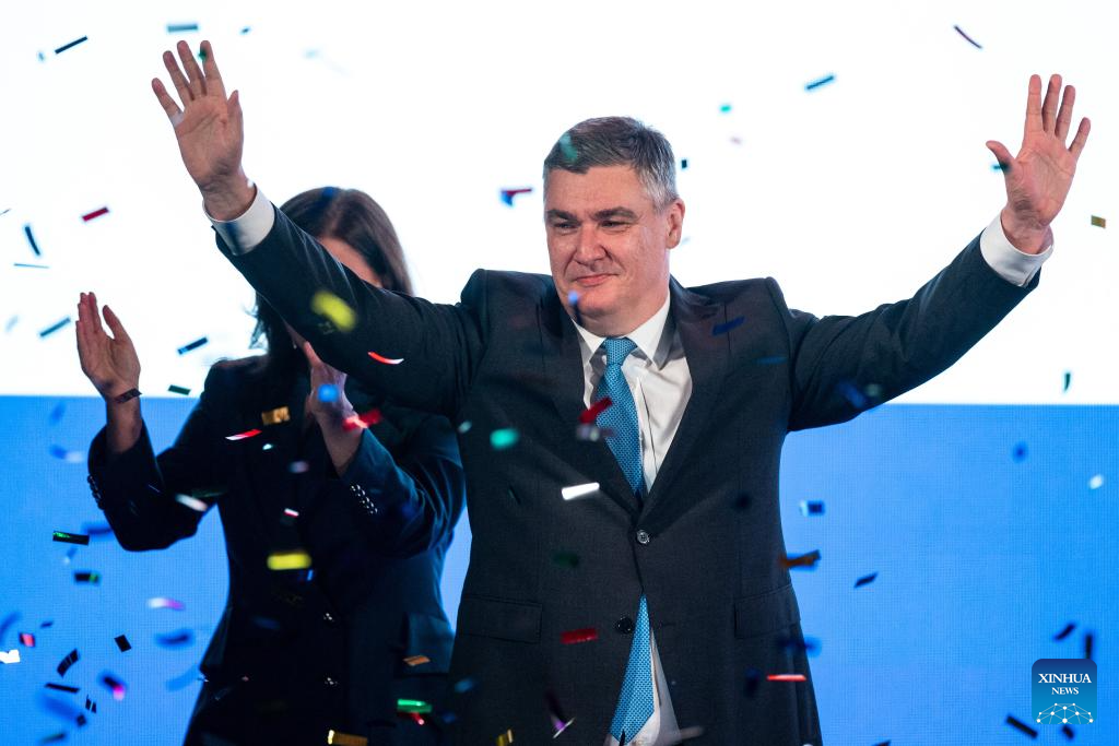 Zoran Milanovic secures landslide victory in Croatian presidential  runoff-Xinhua