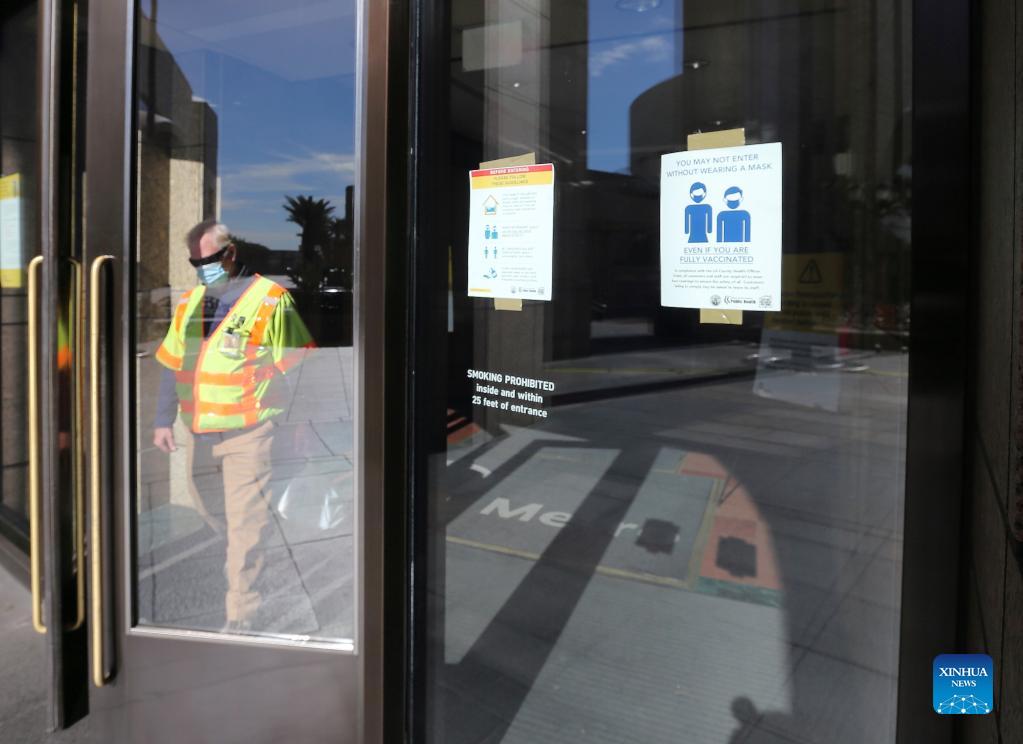 Reinstated indoor mask mandate takes effect in U.S. California amid ...