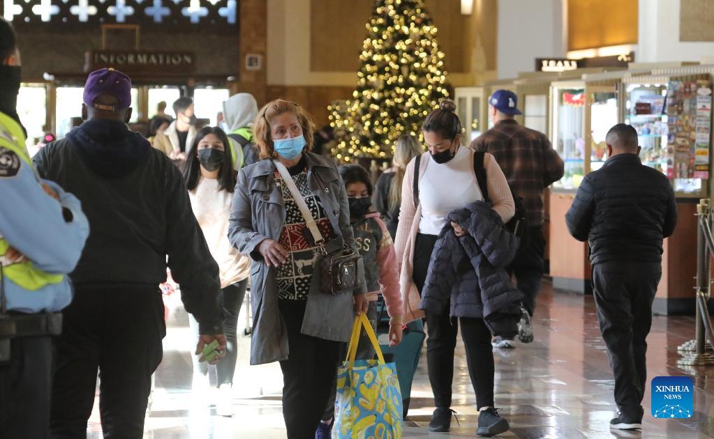 Reinstated indoor mask mandate takes effect in U.S. California amid COVID19 surgeXinhua