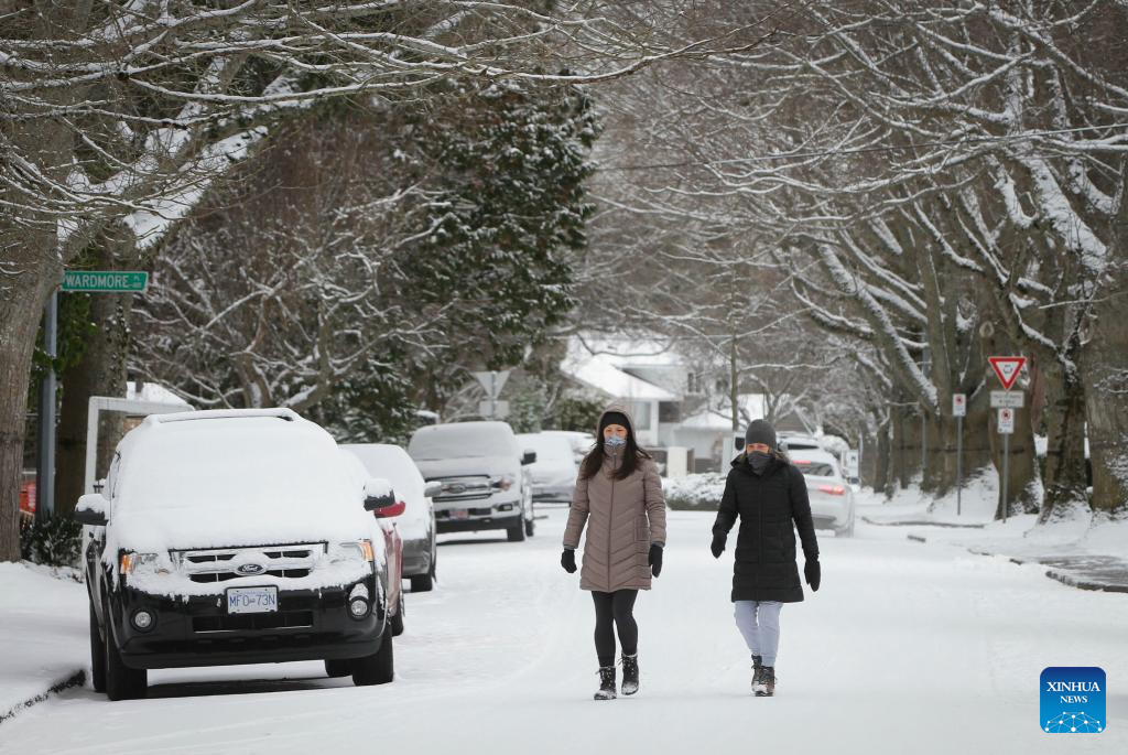 Extreme cold chills most of British Columbia in Canada at holiday