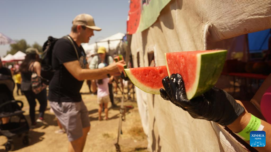 Annual watermelon festival held in California featuring fun events for