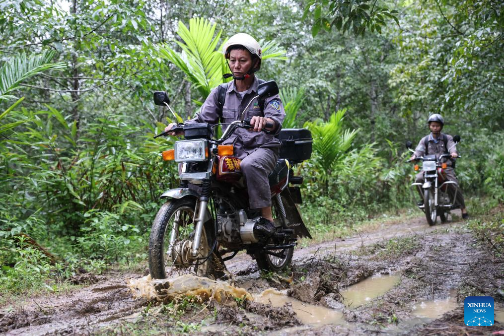 Pic story of forest ranger in Hainan, S China-Xinhua