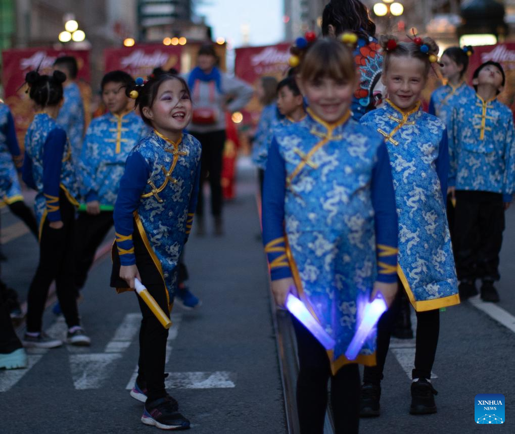 Parade featuring Chinese New Year held in San FranciscoXinhua